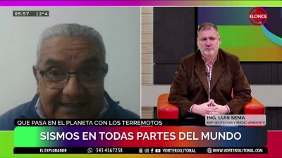 Movimientos s&iacute;smicos en distintos puntos del mundo: la palabra de Luis Sema
